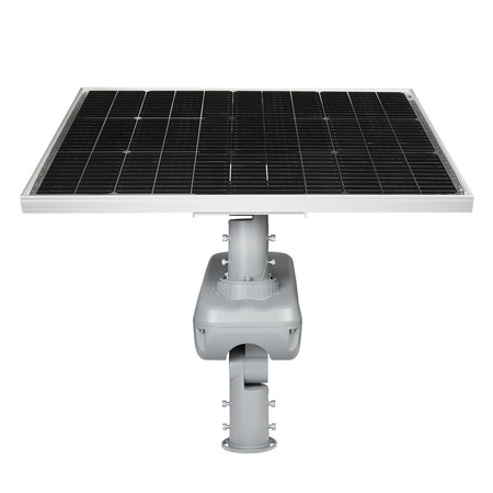 LED pouličné svietidlo Solar G2 40W, šedá farba, IP66, 4000K – teplá biela, svetelný tok 8000lm, uhol vyžarovania 150×80°, CRI>75, životnosť až 50 000h, rozmery ø 653×236×200, materiál hliník + sklo, nestmievateľné, PF>0,9